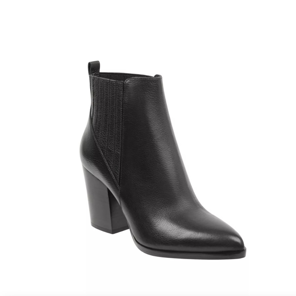 Marc Fisher Sleek Black Ankle Booties